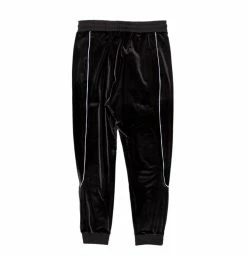 BROKEN PROMISES Graveyard Velour Track Pants - Charcoal Bottoms