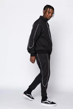 BROKEN PROMISES Bottoms Graveyard Track Pants Black