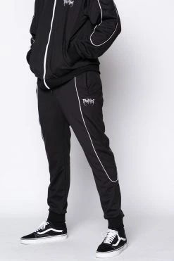 BROKEN PROMISES Bottoms Graveyard Track Pants Black