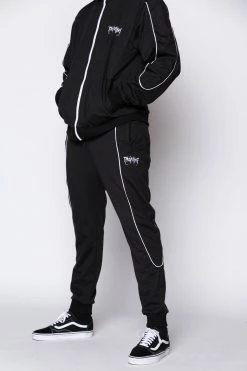 BROKEN PROMISES Bottoms Graveyard Track Pants Black