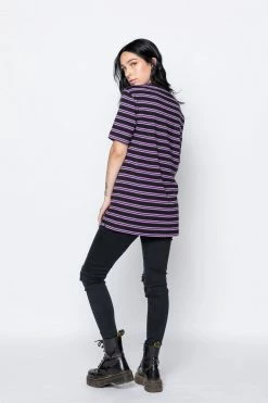 BROKEN PROMISES Thornless Stripe Purple Shirts 9 BROKEN PROMISES Thornless Stripe Purple Shirts