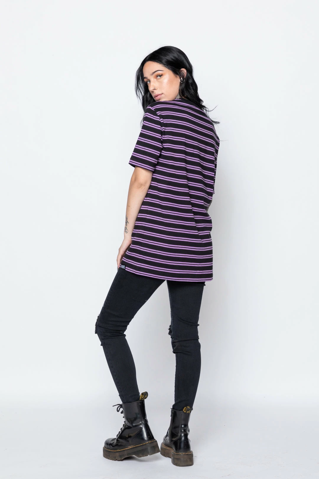 BROKEN PROMISES Thornless Stripe Purple Shirts 4 BROKEN PROMISES Thornless Stripe Purple Shirts