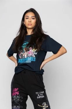 BROKEN PROMISES Let's Fight Tee Navy Shirts 19 BROKEN PROMISES Let's Fight Tee Navy Shirts