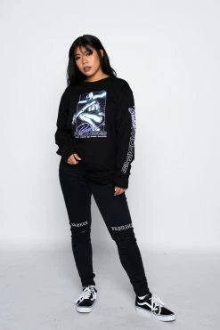 BROKEN PROMISES Shirts Cyborg Girl L/S Black