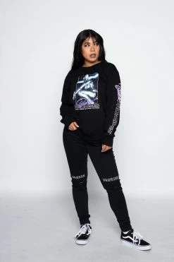 BROKEN PROMISES Shirts Cyborg Girl L/S Black