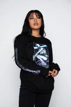BROKEN PROMISES Shirts Cyborg Girl L/S Black