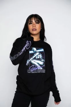 BROKEN PROMISES Shirts Cyborg Girl L/S Black