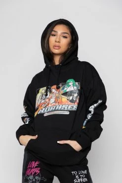 BROKEN PROMISES Choose Your Fighter Hoodie Black