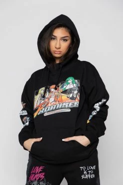 BROKEN PROMISES Choose Your Fighter Hoodie Black
