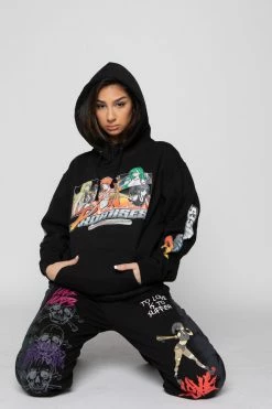 BROKEN PROMISES Choose Your Fighter Hoodie Black