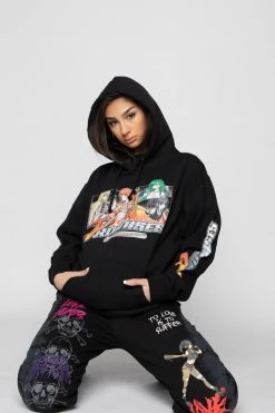 BROKEN PROMISES Choose Your Fighter Hoodie Black