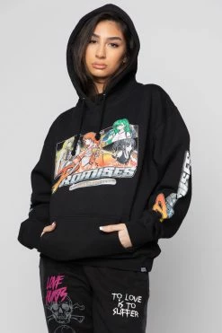 BROKEN PROMISES Choose Your Fighter Hoodie Black