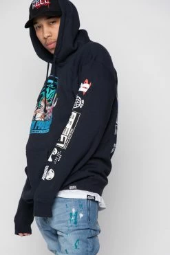 BROKEN PROMISES Let's Fight Hoodie Navy 21 BROKEN PROMISES Let's Fight Hoodie Navy