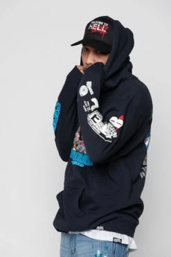 BROKEN PROMISES Let's Fight Hoodie Navy 22 BROKEN PROMISES Let's Fight Hoodie Navy