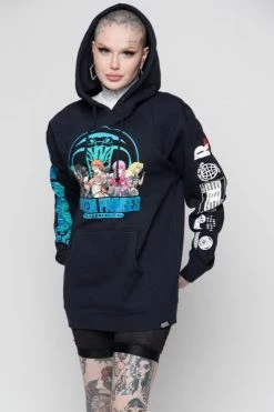 BROKEN PROMISES Let's Fight Hoodie Navy 24 BROKEN PROMISES Let's Fight Hoodie Navy