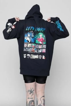 BROKEN PROMISES Let's Fight Hoodie Navy 27 BROKEN PROMISES Let's Fight Hoodie Navy