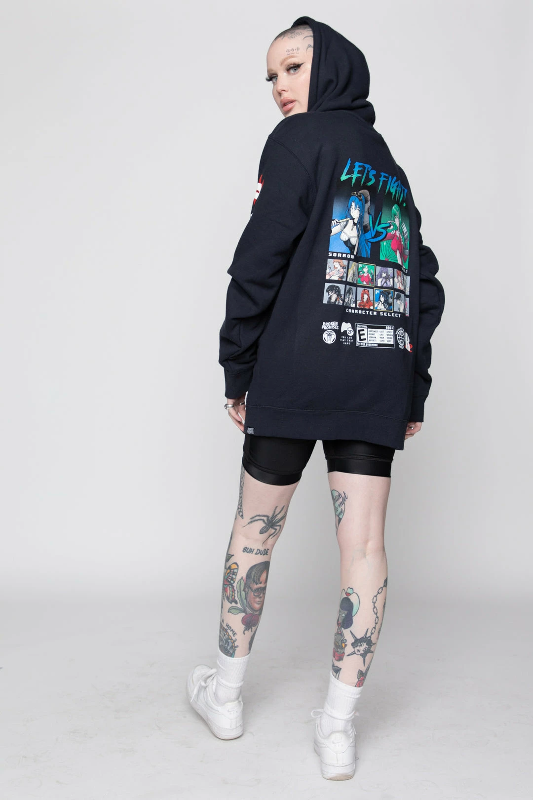 BROKEN PROMISES Let's Fight Hoodie Navy 4 BROKEN PROMISES Let's Fight Hoodie Navy