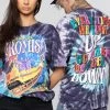 BROKEN PROMISES Up's And Down's Tie Dye Tee Purple 1 BROKEN PROMISES Up's And Down's Tie Dye Tee Purple