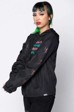 BROKEN PROMISES Destructive Nature Black Windbreaker 17 BROKEN PROMISES Destructive Nature Black Windbreaker