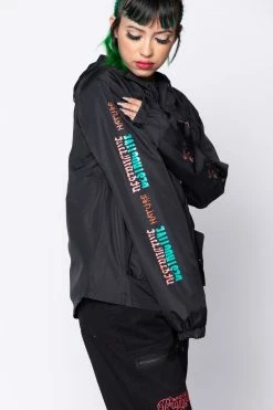 BROKEN PROMISES Destructive Nature Black Windbreaker 18 BROKEN PROMISES Destructive Nature Black Windbreaker