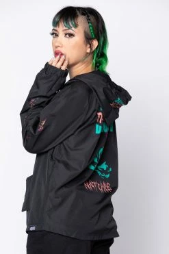 BROKEN PROMISES Destructive Nature Black Windbreaker 19 BROKEN PROMISES Destructive Nature Black Windbreaker