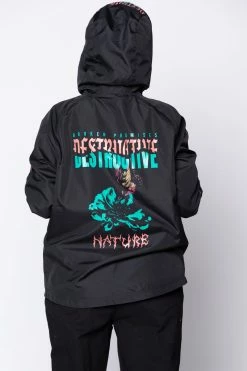 BROKEN PROMISES Destructive Nature Black Windbreaker 20 BROKEN PROMISES Destructive Nature Black Windbreaker