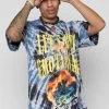 CASH Shirts Let's Get Emotional Tie Dye Tee Blue