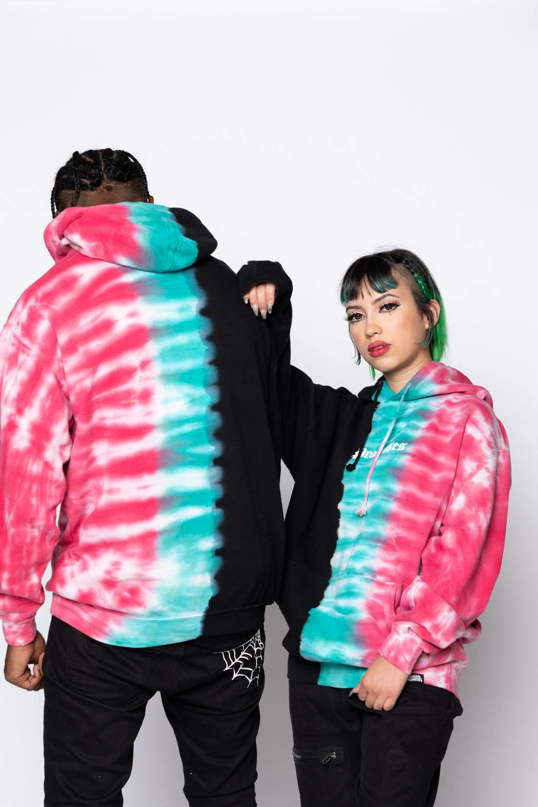 CASH Hoodies Slogan Tri-Color Dye Hoodie 13 CASH Hoodies Slogan Tri-Color Dye Hoodie