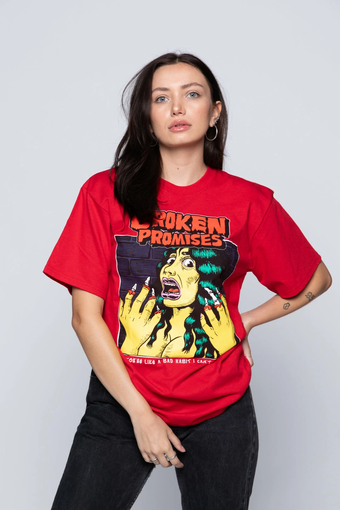 BROKEN PROMISES Nail Biter SST Red 8 BROKEN PROMISES Nail Biter SST Red