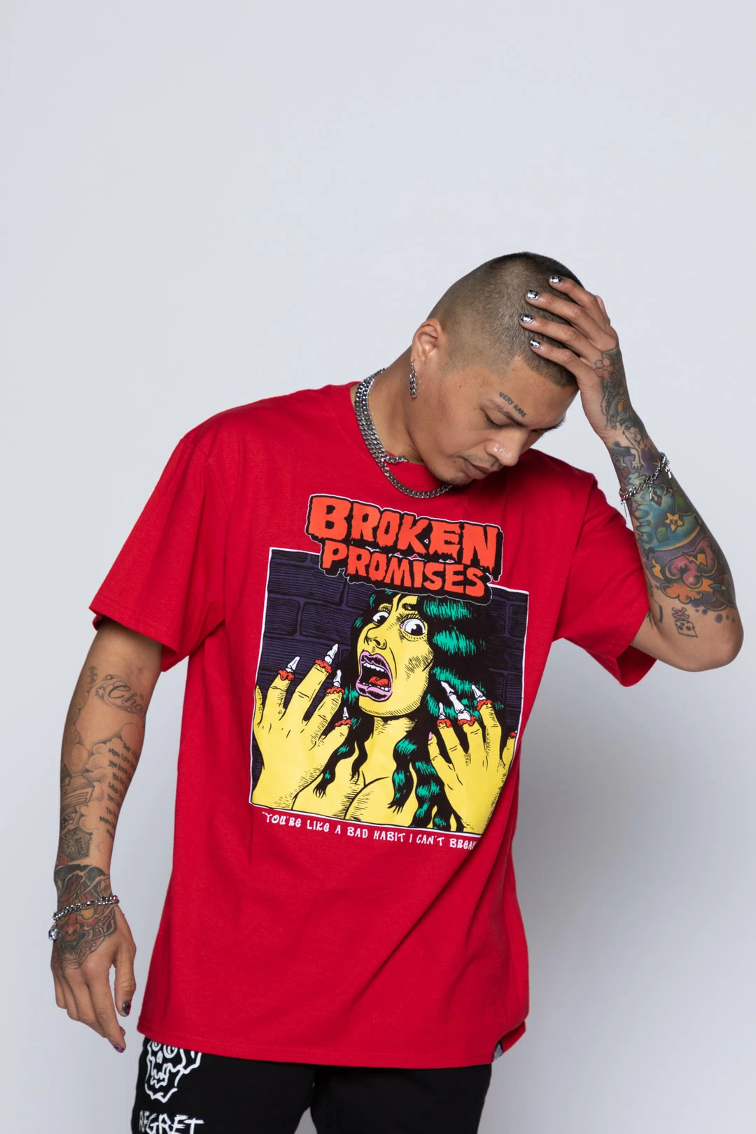 BROKEN PROMISES Nail Biter SST Red 9 BROKEN PROMISES Nail Biter SST Red