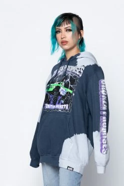 CASH Tie Dye Hoodies Stunt Devil Bleached Dye Hoodie