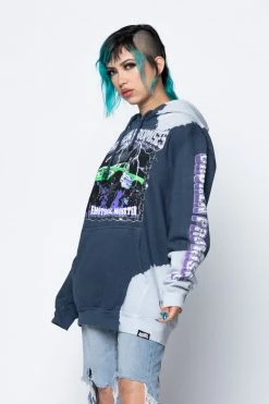 CASH Tie Dye Hoodies Stunt Devil Bleached Dye Hoodie