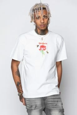 BROKEN PROMISES Shirts Happy On The Outside S/S White