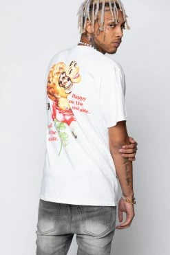 BROKEN PROMISES Shirts Happy On The Outside S/S White