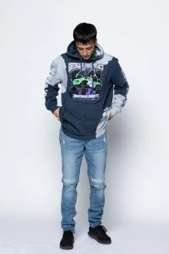 CASH Tie Dye Hoodies Stunt Devil Bleached Dye Hoodie