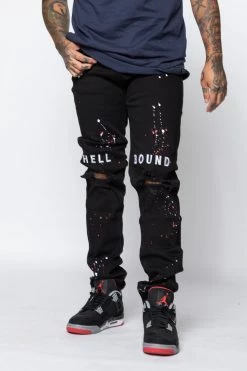 CASH Hell Bound Spatter Denim Bottoms