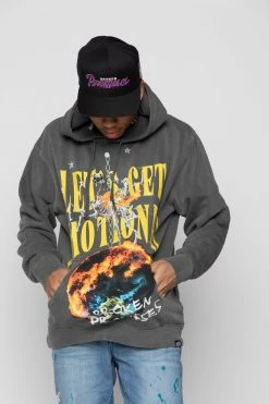 BROKEN PROMISES Hoodies Think Of Me Vintage Wash Hoodie