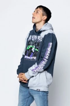 CASH Tie Dye Hoodies Stunt Devil Bleached Dye Hoodie