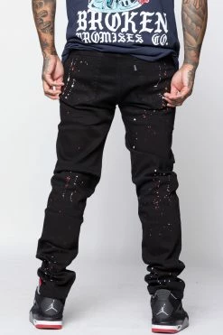 CASH Hell Bound Spatter Denim Bottoms