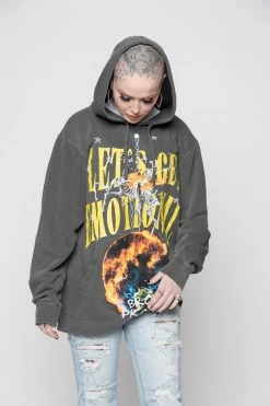 BROKEN PROMISES Hoodies Think Of Me Vintage Wash Hoodie