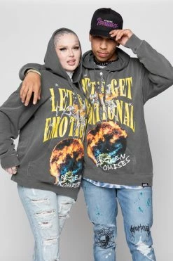 BROKEN PROMISES Hoodies Think Of Me Vintage Wash Hoodie