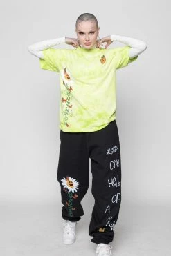 CASH Shirts Pour Out Tie Dye Tee Lemon Lime