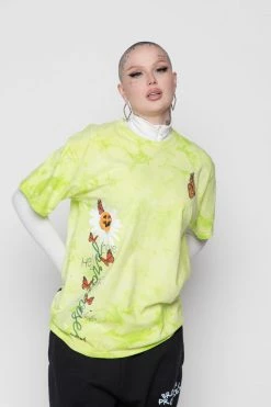 CASH Shirts Pour Out Tie Dye Tee Lemon Lime