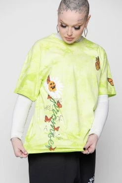 CASH Shirts Pour Out Tie Dye Tee Lemon Lime
