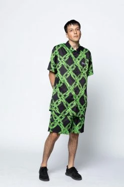 BROKEN PROMISES Link Up Button-Up Shirt Shirts