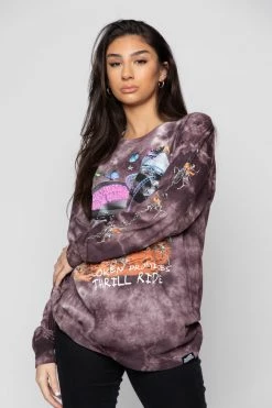 BROKEN PROMISES Shirts Thrill Ride Tie Dye Long Sleeve Purple 19 BROKEN PROMISES Shirts Thrill Ride Tie Dye Long Sleeve Purple