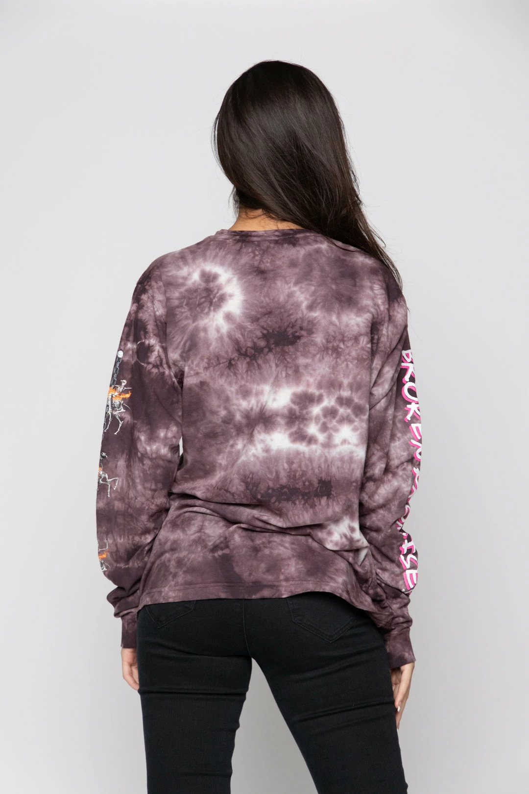 BROKEN PROMISES Shirts Thrill Ride Tie Dye Long Sleeve Purple 12 BROKEN PROMISES Shirts Thrill Ride Tie Dye Long Sleeve Purple
