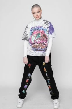 BROKEN PROMISES Shirts Saddest Crew Tie Dye Tee