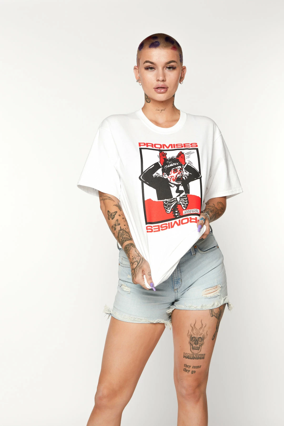 BROKEN PROMISES Hair Puller Tee 5 BROKEN PROMISES Hair Puller Tee