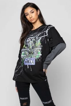 BROKEN PROMISES Gates Of Hell Stacked L/S Tee 19 BROKEN PROMISES Gates Of Hell Stacked L/S Tee